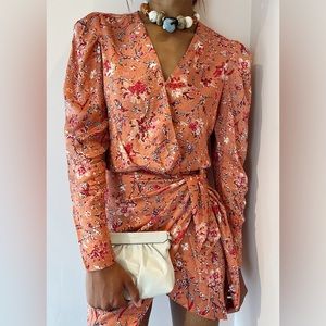 Isabel Marant ÉTOILE Baikal wrap dress 100% silk